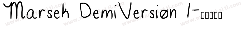 Marsek DemiVersion 1字体转换